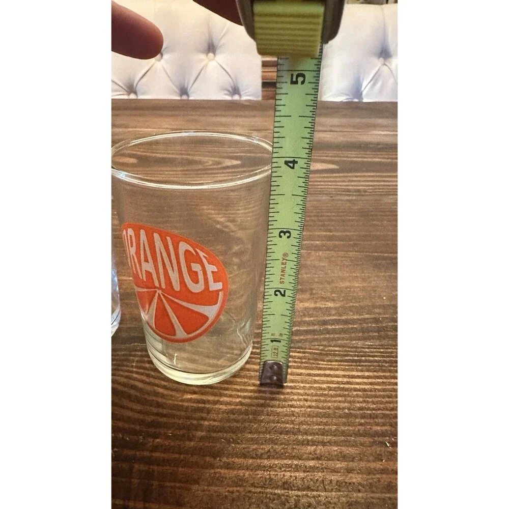 Vintage Luminarc MCM 7oz Orange Slice Juice Glass - Set Of 6